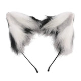 Women Animal Ears Headdress Plush Furry Ears Headband Lolita Headpiece Halloween Christmas Handmade Cosplay Accessories