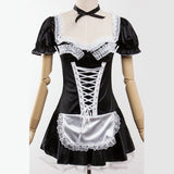 High Quality S-6XL Sexy Cosplay French Apron Maid Dress Women Exotic Servant Costume Adult Halloween Party Uniform Plus Size