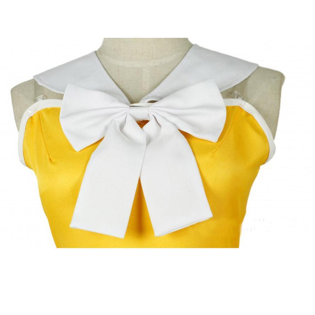 Fairy Tail Levy Mcgarden Cosplay Costume Yellow Girls Dress