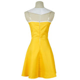 Fairy Tail Levy Mcgarden Cosplay Costume Yellow Girls Dress