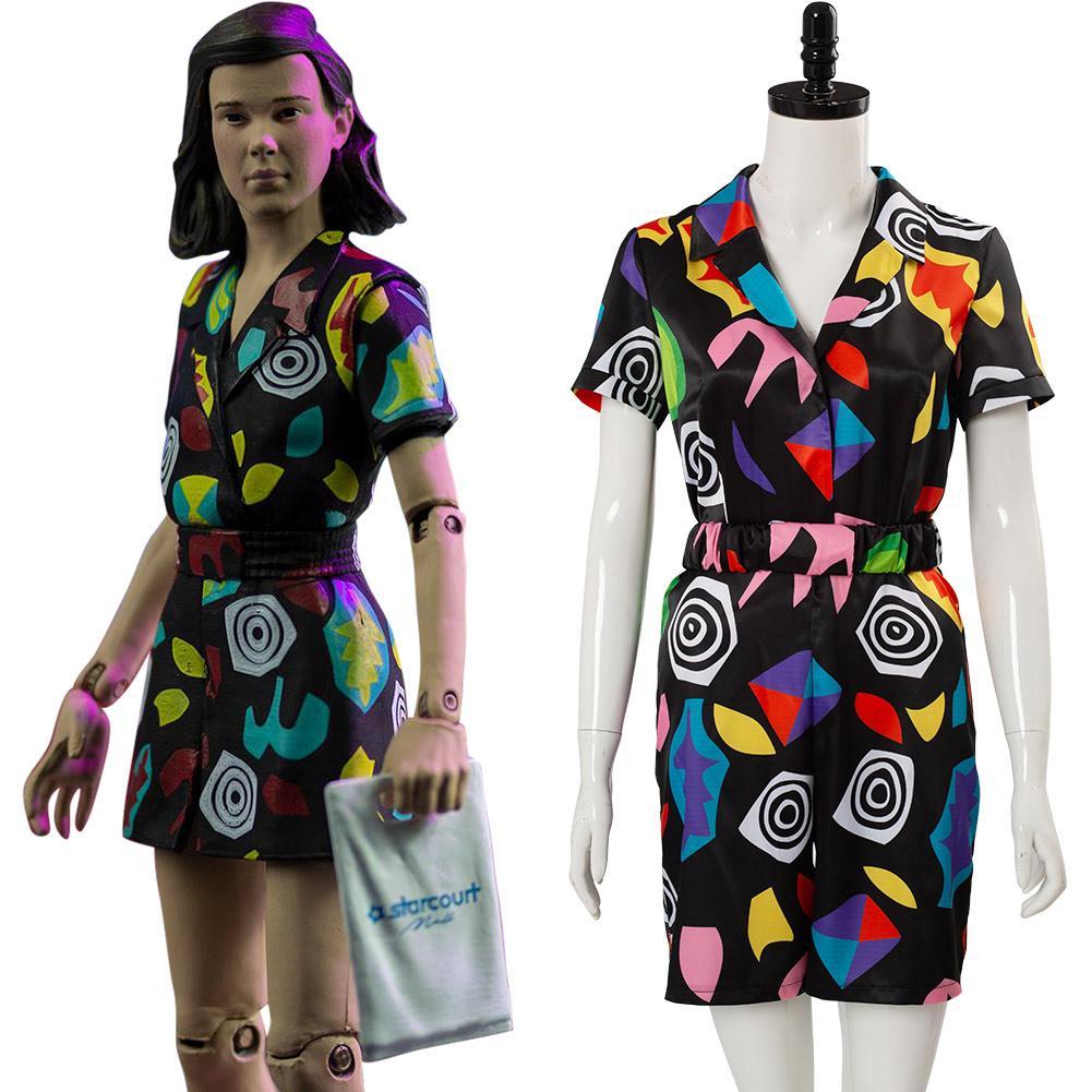 Stranger Things Season 3 Eleven 11 Dress Women Cosplay Costume Fancy Party Dress