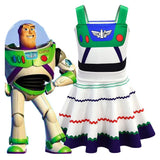 Kids Girls Buzz Lightyear Dress Toy Story 3D Print Cosplay A Line Dress