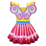 Fancy Nancy Costume Dress Up Gown Fun Play for Girls Clothes with Mask