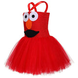 Girls Cookie Monster Dress Costume Halloween Party Tulle Tutu Dress Up