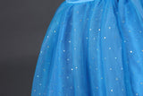 Disney A Cinderella Story Cinderalla Dress Cosplay Costume for Kids Girls Blue
