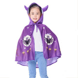 Girls Halloween Cloak Party Carnival Performance Costume Kids Ox Horn Cloak Festival Cosplay Masquerade Supplies