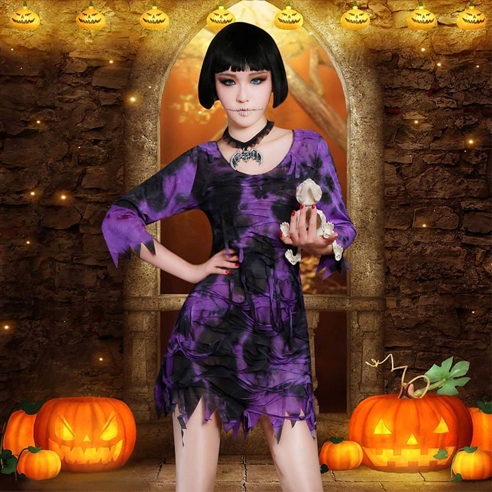 Ladies Horror Egyptian Mummy Dress Halloween Zombie Horror Fancy Dress Costume Outfit