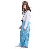 Girls Long Sleeve Birthday Dress Victorian Princess Masquerade Dress