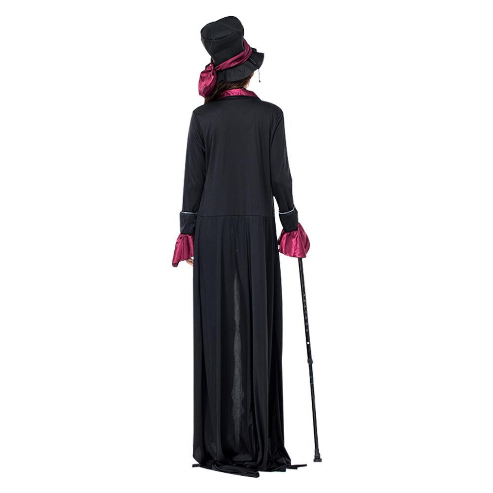 Adult Women Noble Dark Serious Count Dracula Vampire Cosplay Costume Party Costume Halloween Costume