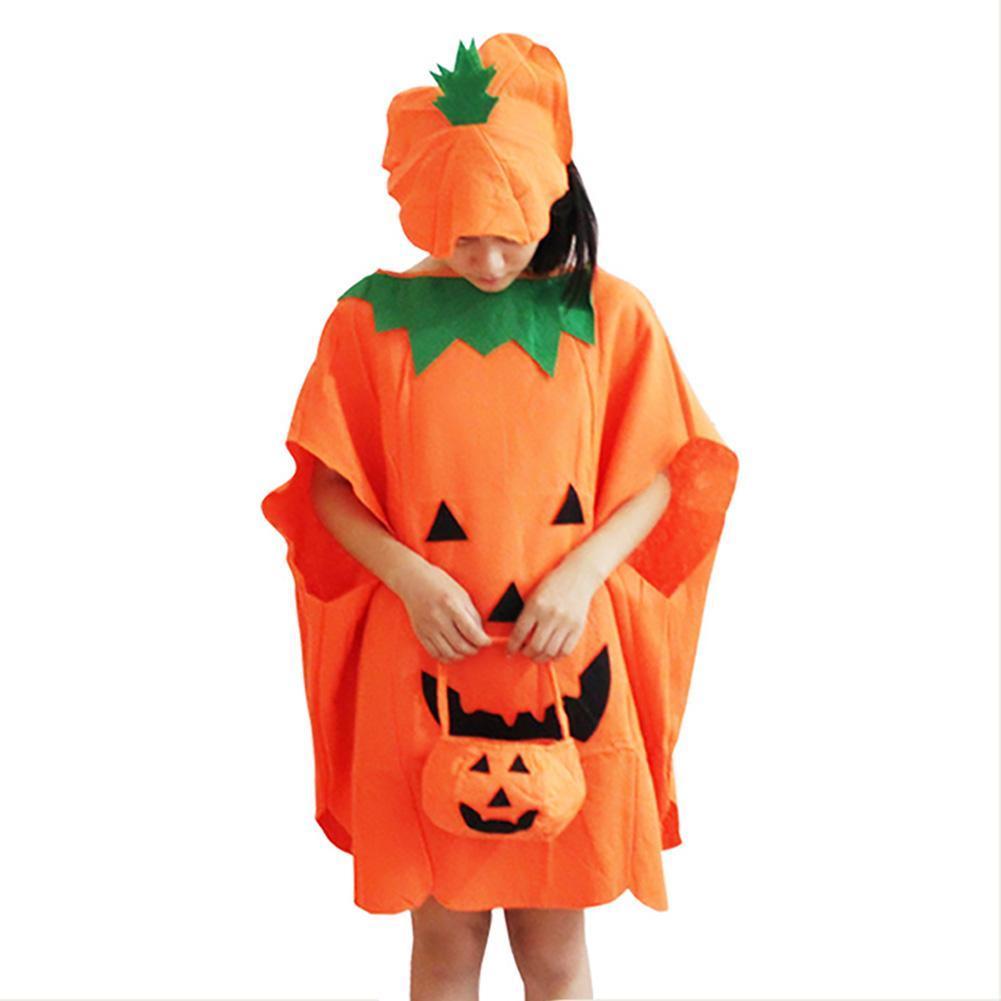 Adult Women Pumpkin Dress Costume Halloween Party Cosplay Costume Perform Dancewear Stage Wear