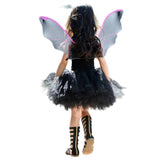 Girl Halloween Cosplay Costume Children Black Bat Princess Kid Party Dress