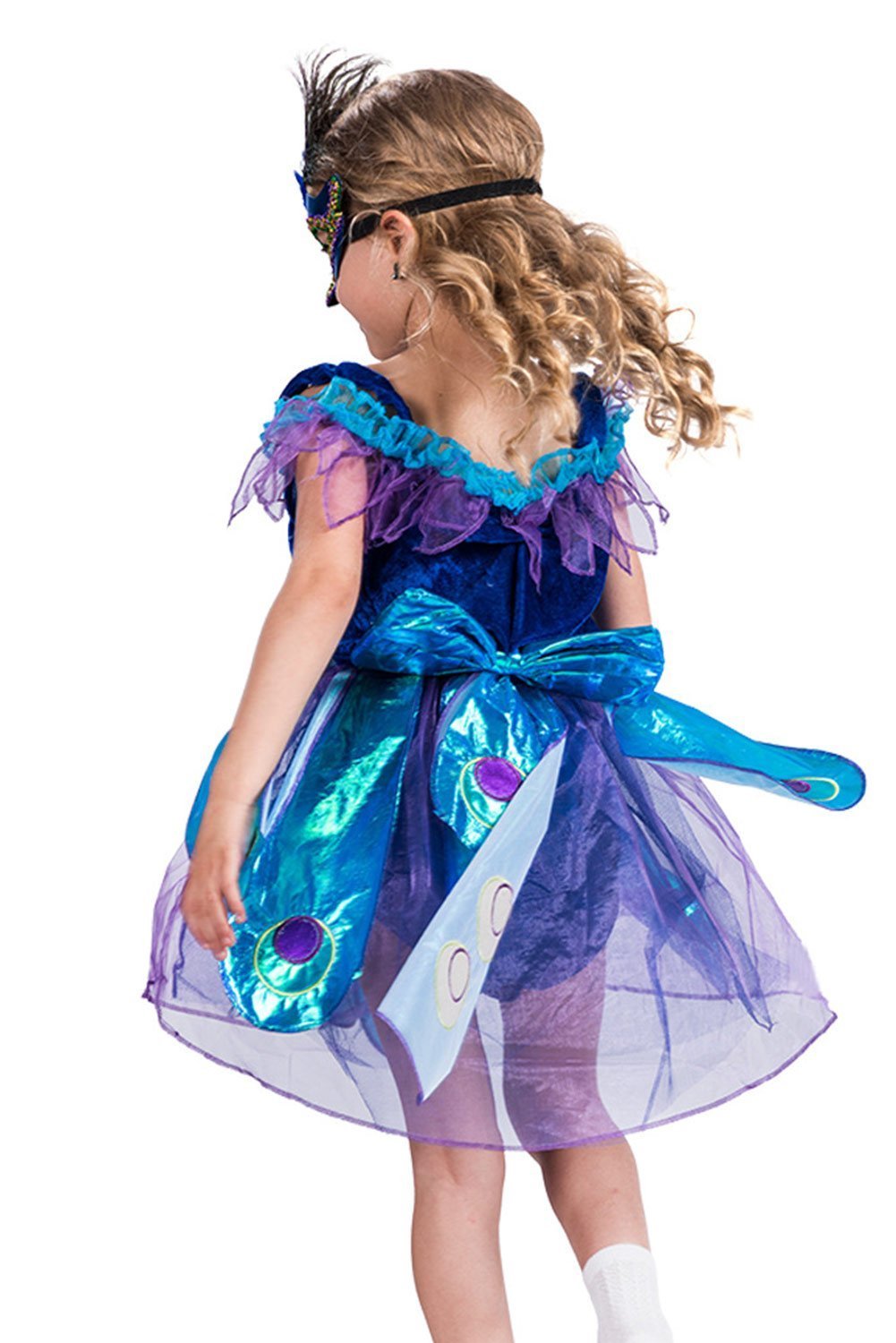 Kids Girls' Peacock Princess Dress Stage Show Costume