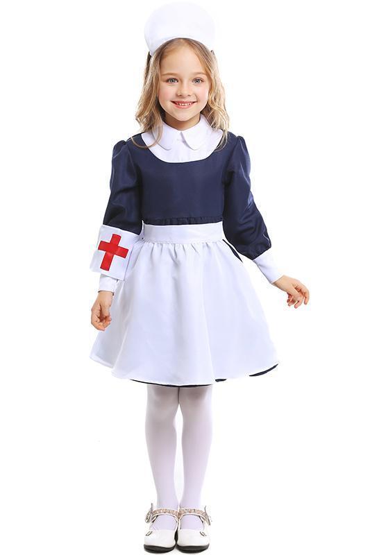 Nurse Uniform Cosplay Costume for Kids Little Girls
