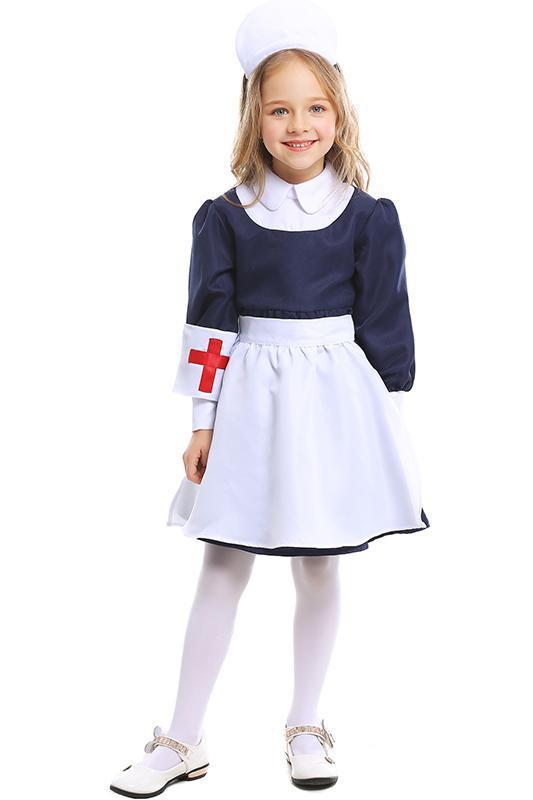 Nurse Uniform Cosplay Costume for Kids Little Girls