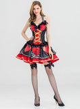 Alice Wonderland Red Queen's Dress