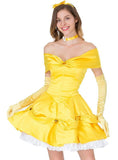 Fairy Tale Yellow Princess Cosply Dress