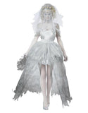 Halloween Women's Horror Ghostly Bride Costume Party Cosplay Outfit