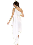 Halloween White Goddess Elegant Irregular Dress