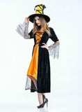 Cosplay Female Black Gauze Witch Dress