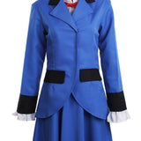 Mary Poppins Cosplay Costume Women Blue Dress Custom Made