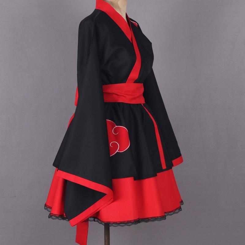 Anime Naruto Shippuden Akatsuki Organization Cosplay Costume Dress Custom Made