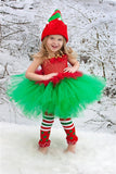 Girls Christmas Tutu Santa Claus Pattern Red Dresses