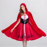 New Little Red Riding Hood Costume Queen Dress+Top