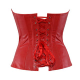 Steampunk Corset For Women Plus Size Faux Leather Bustier Corset Lingerie Sexy Corselet Overbust Shapewear Slimming Tops