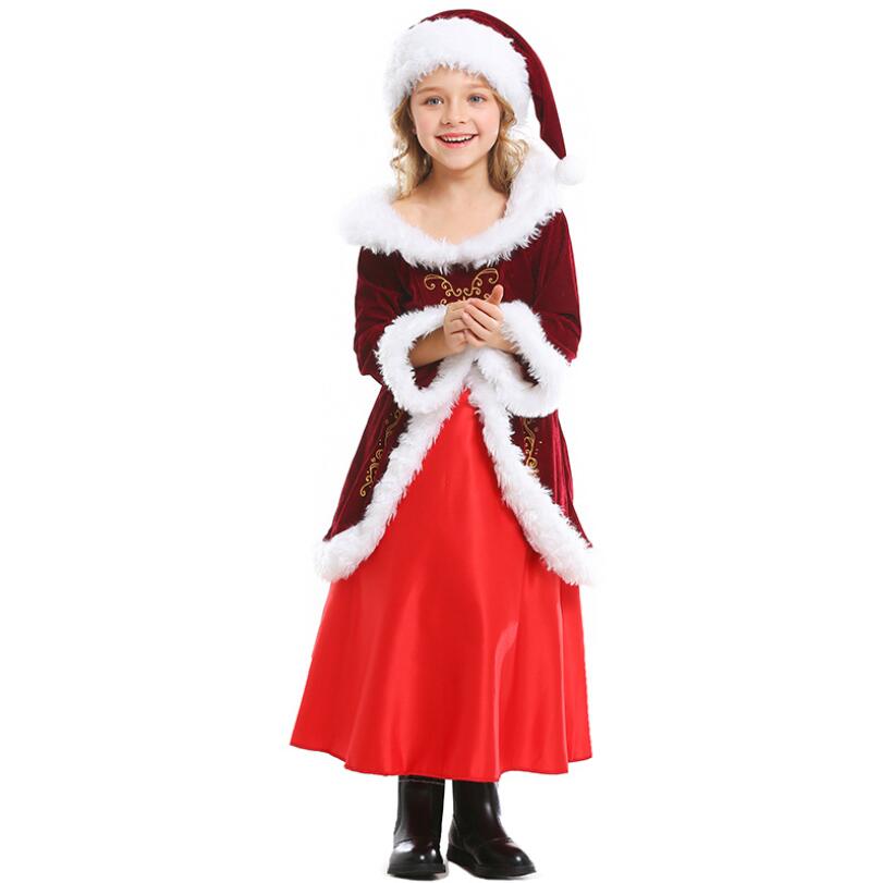 Mrs. Claus Costume for Women Christmas Santa Costume Dress Adult