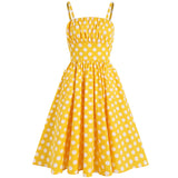 Polka Dot Print Strapless Summer Dresses Women 50S 60S Robe Vintage Pinup Retro Party Rockabilly Dress 2021 Vestidos Elegant