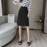 Summer Women Bodycon Skirt Split Skirt Office Lady Midi Slim Pencil Skirts For Female Skirt