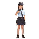 Cute Girls Police Costume Cosplay Halloween Costume For Kids Carnival Party Dress Up