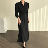 Women Spring Autumn Fashion Shirt Dress Ladies Elegant Mermaid Dresses With Belt Clothes