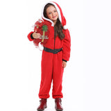 New Arrival Santa Claus Costume Cosplay Girls Christmas Costume For Kids Santa Claus Dress Up Suit