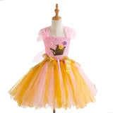 Girls Crown Princess Costume Cosplay Dress Children Halloween Costume For Kids Christmas Party Dress Up