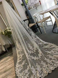White/Ivory Real Photos Wedding Veil  With Comb  Bridal Veil Wedding Accessories