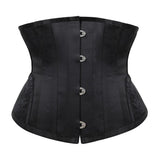 Women Underbust Spiral Steel Boned Waist Trainer Top Embroidery Corsets Shapewear Corselet Bustiers