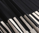 Women Spring New Knitting High Waist Casual A-Line Pleated Piano Keyboard Skirts
