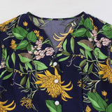2021 Botanical Print Vintage High Waist Elegant Ruffle Hem Runway Dresses Women V Neck Single Breasted Sleeveless Summer Dress