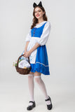 Women's Maid Outfit Lolita Dress Alice in Wonderland Costume Cosplay Halloween Party Dress Up Suit