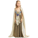 Ancient Egyptian Princess Dress for Kids Girls Clothing Wear Cosplay Cleopatra Costume Children Halloween Party Clothes