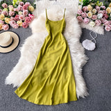 2021 New Sexy Spaghetti Strap Backless Summer Dress Women Trumpet Long Dress Elegant Bodycon Party Dresses