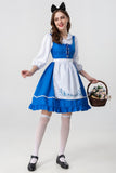 Women's Maid Outfit Lolita Dress Alice in Wonderland Costume Cosplay Halloween Party Dress Up Suit