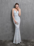 Spaghetti Strap Sleeveless Party Dress Shinning Color Sequins Prom Dress Mermaid Slim Floor Length