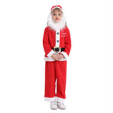 Christmas Clothes Children Santa Claus Boys and girls Festival Party Cosplay Suit New year  child costume with Christmas 