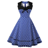 Red And White Polka Dot Cotton Robe Pin Up Swing Flare Retro Party Vintage Dress