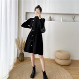 2021 Spring Autumn Women Knit Long Sleeve Dress Solid Casual Bottom Mini Vestidos