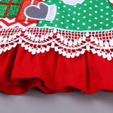 Christmas Kids Girls Dress for Baby Children Santa Claus Girl Lace Clothes Festival Red Costume Xmas Autumn Props 9M-6 Years