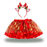 Cute Santa Claus Dress Reindeer Costume Christmas Tree Skirt Christmas Costume for Kids