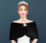Cheap Faux Fur Wedding Jacket Bride Wraps Winter Wedding Dress Wraps Bolero Bridal Coat Accessories Wedding shawl